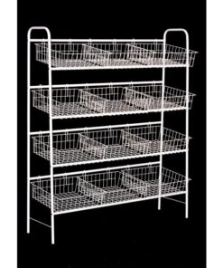 Exhibidor de Alambre 12 Canastos D12