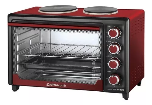 Horno de mesa eléctrico ULTRACOMB UC-40AC 40L rojo/negro 220V – Pronto  Equipamientos
