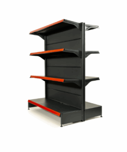 Góndola estantería central MENGARELLI Linea Junior Max 110kg (Tramo adicional) Negra C92018