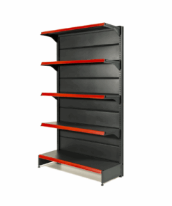 Góndola estantería contra pared MENGARELLI Linea Junior Max 110kg (Tramo Inicial) Negra C92013