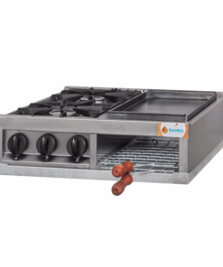 Anafe Multiple DANDA 2 hornallas, carlitera y plancha sin base 509A