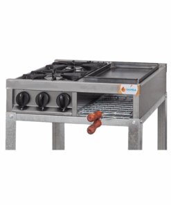 Alternative view of Anafe Multiple DANDA 2 Hornallas y plancha con base 510A