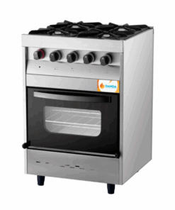 Cocina DANDA Siena 4 hornallas Acero Inoxidable Puerta de Vidrio C600V