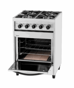 Alternative view of Cocina Modena Multigas DANDA 4 Hornallas Acero Inox  C600M