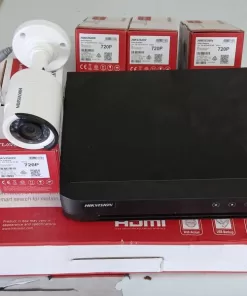 Kit de 4 Camaras de Seguridad con Dvr 4ch Hikvision Seminueva