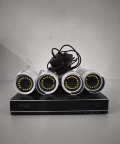 Kit 4 camaras de seguridad bullet WAGGS con DVR e instalacion KCDS01 / #USADO