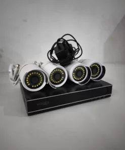 Alternative view of Kit 4 camaras de seguridad bullet WAGGS con DVR e instalacion KCDS01 / #USADO