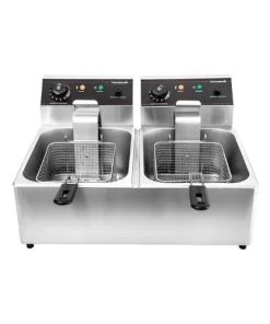 Freidora electrica doble TURBOBLENDER TBFR6V2 12L