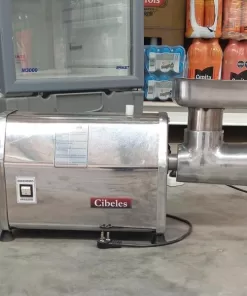 Picadora De Carne Eléctrica Cibeles Acero Inoxidable C-32 / Seminuevo