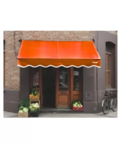 Toldo rebatible 3m x 1.5m Naranja con instalación
