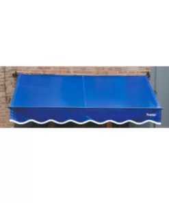 Toldo rebatible 2.4m x 1.5m Azul con instalación / Usado