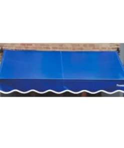 Toldo rebatible 3 m x 1.5 m azul con instalación / Usado
