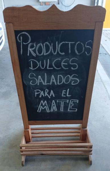 Cartel Pizarra Madera Doble Faz USADO